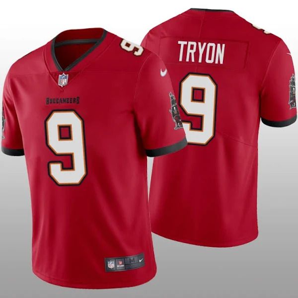 Men Tampa Bay Buccaneers 9 Joe Tryon Nike Red Vapor Limited NFL Jersey